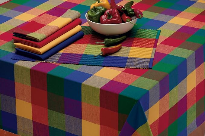 DII Checkered Tabletop Collection 100% Cotton, Machine Washable, Tablecloth - Image 11