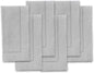 Solino Home Linen Napkins Set of 6 - Classic Hemstitch 100% Pure Linen Soft Grey Dinner Napkins Cloth 20 x 20 Inch for Winter, Spring, Easter - Handcrafted and Machine Washable