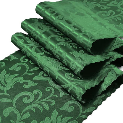 RUDONG M Satin Table Runners, 12 x 108 Inch, 2 Pack | Long Silky Damask - Image 7