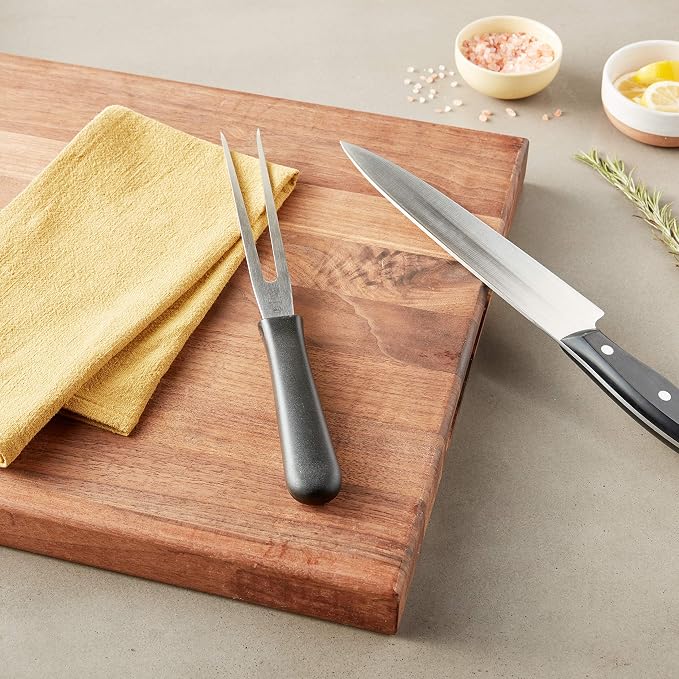 Mercer Culinary M14007 Millennia Black Handle, 7-Inch Straight, Cook's Fork - Image 4
