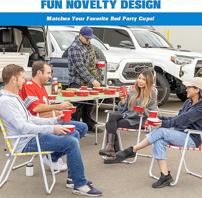GoBig Red Party Cup Bowls - Image 3
