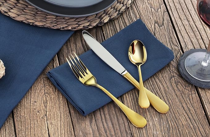 Artaste 56907 Rain 18/10 Stainless Steel Flatware 36-Piece Set, Service - Image 5