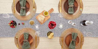 DII Woven Basics Collection 100% Cotton Knit Table Runner - Image 5
