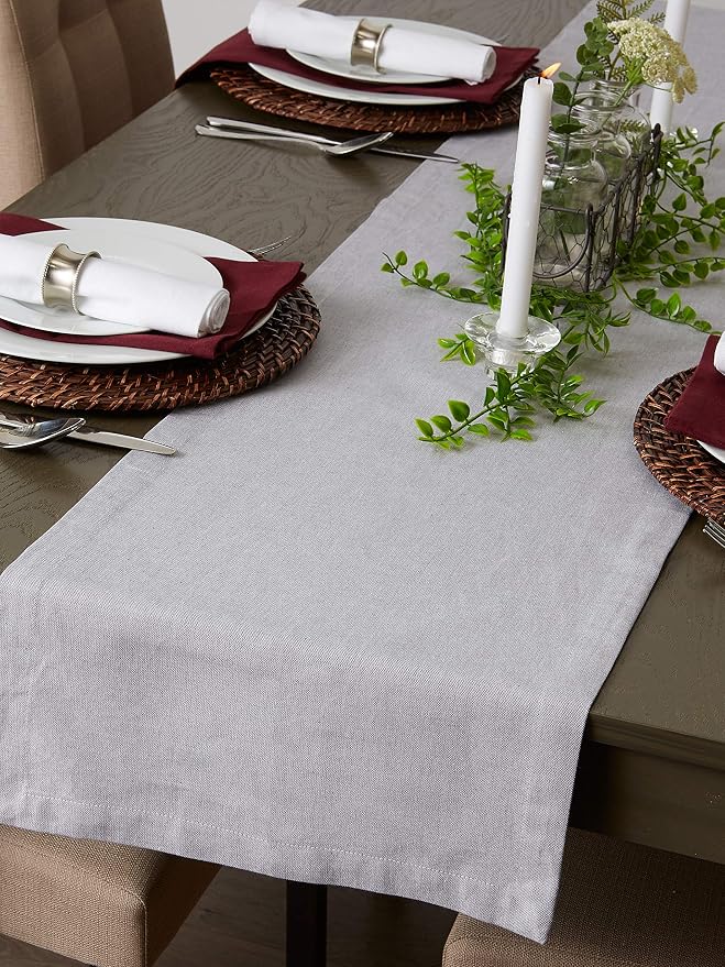 DII Chambray Kitchen, Tabletop Collection, 14x72 Table Runner - Image 4