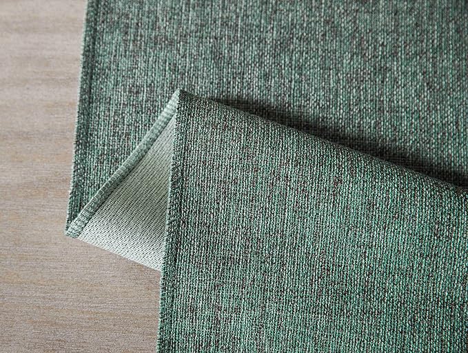 Green Table Runners 72 Inches Long, Burlap Linen Style Rustic Farmhouse Table - Image 7