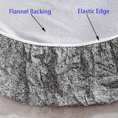Walrus Round Vinyl Fitted Tablecloth with Flannel Backing Elastic Edge Design Table Cover Waterproof Oil-Proof PVC Table Cloth Stain-Resistant Best for 32"-36" Round