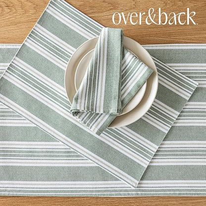 Over&Back 18x108 Woven Striped Table Runner - Image 6
