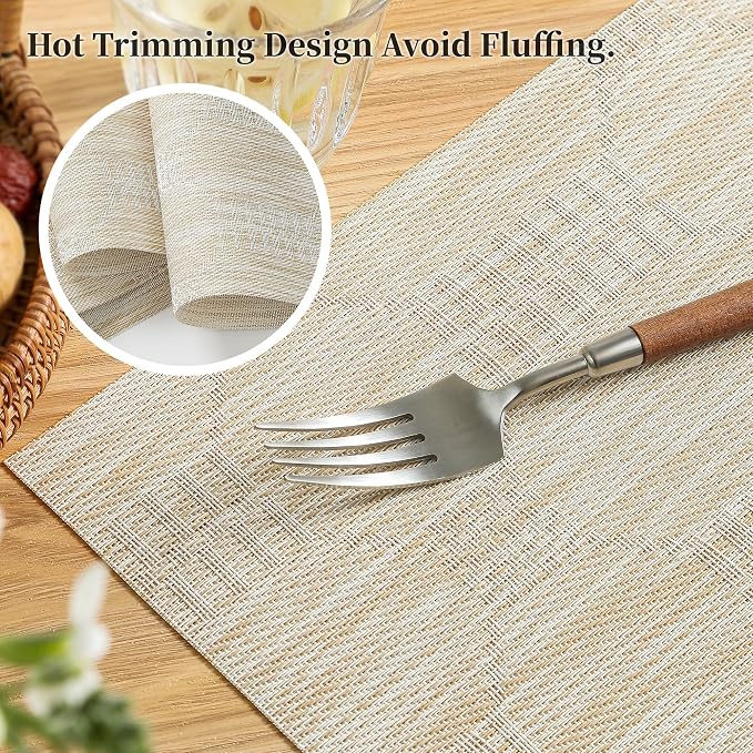 Leetaltree Wheat Placemats Set of 4 - Image 3
