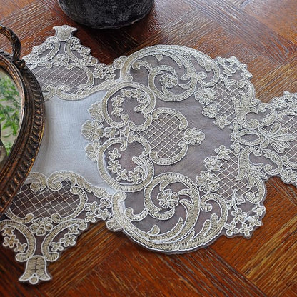 Elegant Vintage Lace Table Runner 36 inches Long - Image 5