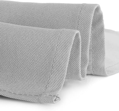 Gee Di Moda Rectangle Tablecloth - 60 x 102 Inch Silver Table Cloth for 6 Foot Rectangle Tables - Heavy Duty Washable Fabric - for Holiday Party, Dinner, Weddings, Baby Shower & Events