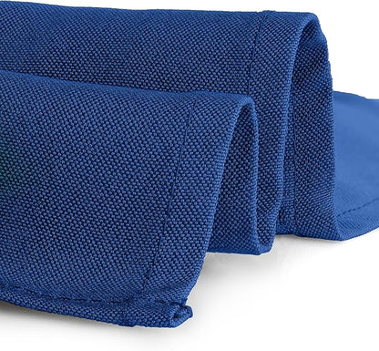 Gee Di Moda Rectangle Tablecloth - 90 x 132 Inch Royal Blue Table Cloth for 6 Foot Tables with Floor-Length Drop - Heavy Duty Washable Fabric for Holiday Party, Dinner, Weddings & Baby Shower