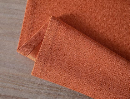 Burlap Style Farmhouse Table Runner, 14x36 Inches Harvest Pumpkin | Thick - Image 7