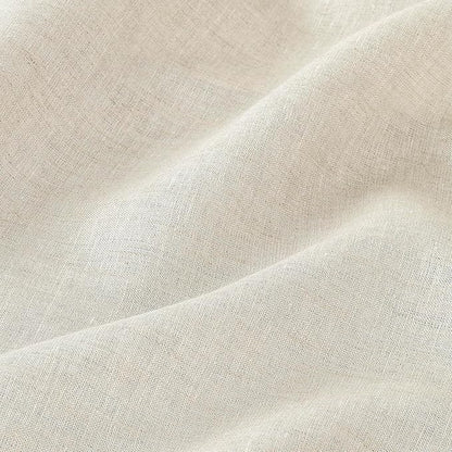 D'Moksha Homes Light Natural Linen Tablecloth for Rectangle Tables 60 x 132 Inch - 100% Pure Linen Natural Table Cloth - Classic Hemstitch, Machine Washable Dining Tablecloth for Valentines, Easter