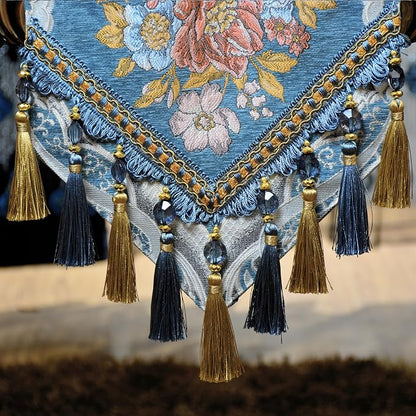 Extra Luxury Velvet Blue Table Runner 120 Inches Long - Image 5