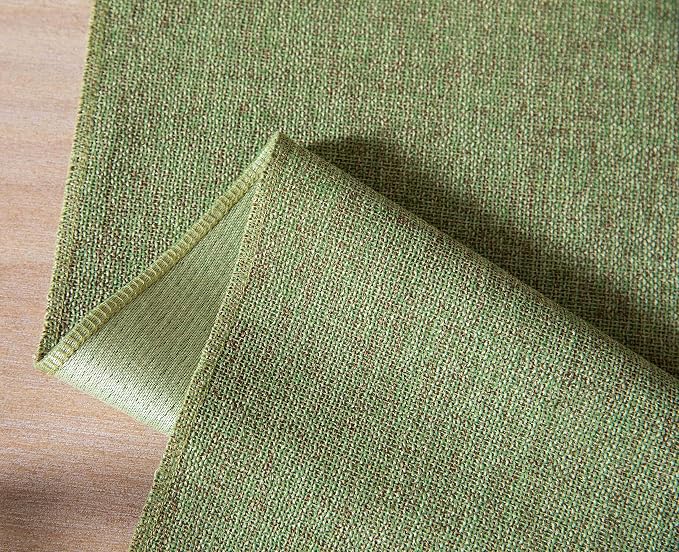 Green Table Runners 90 Inches Long, Burlap Linen Style Rustic Farmhouse Table - Image 7