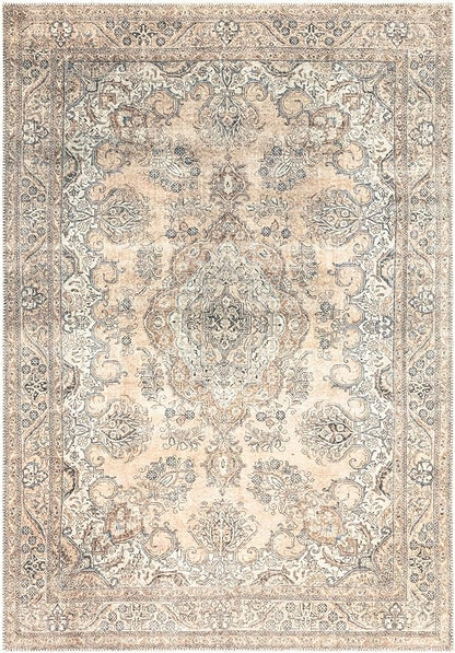 Keen Home Design 4x6 Rug - Machine Washable Area Rug with Non-Slip Backing, Ideal for Living Room, Dining Room, Bedroom - Vintage, Easy Clean, Durable, Low Pile - (4' x 6')
