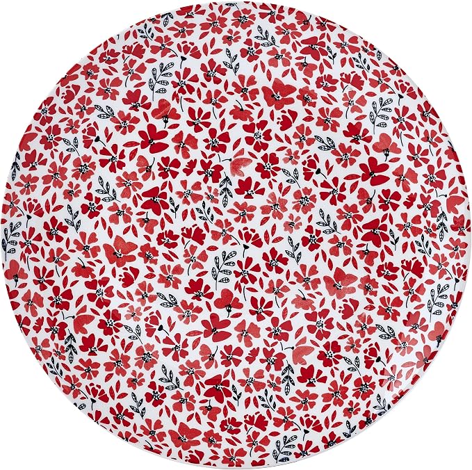 Pfaltzgraff Radiant Blossom 12 Piece Floral Stoneware Dinnerware Plate Bowl - Image 8