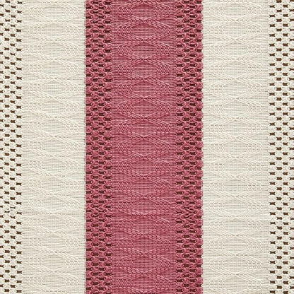 Macrame Style Bicolor Stitching Table Runner 14x90in Dusty Rose | Woven Boho - Image 6