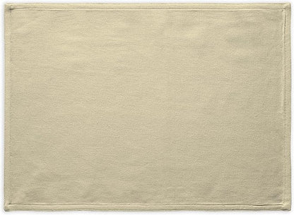 Calicot Placemats Set of 6 100% Cotton Washable Cloth Place Mats, Reusable Table Mats for Spring/Summer & Thanksgiving Christmas Decorations Kitchen Dining Party Wedding (Khaki Beige, 13" x 19")
