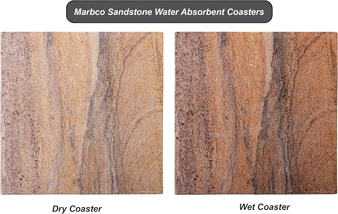 Sandstone Water Absorbent Hand Crafted Round Coasters - Image 7