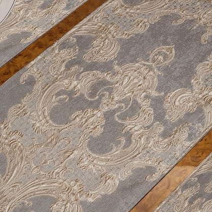 Loom and Mill Luxury Jacquard Damask Table Runner 120 Inches Long, 13x120 in - Image 7