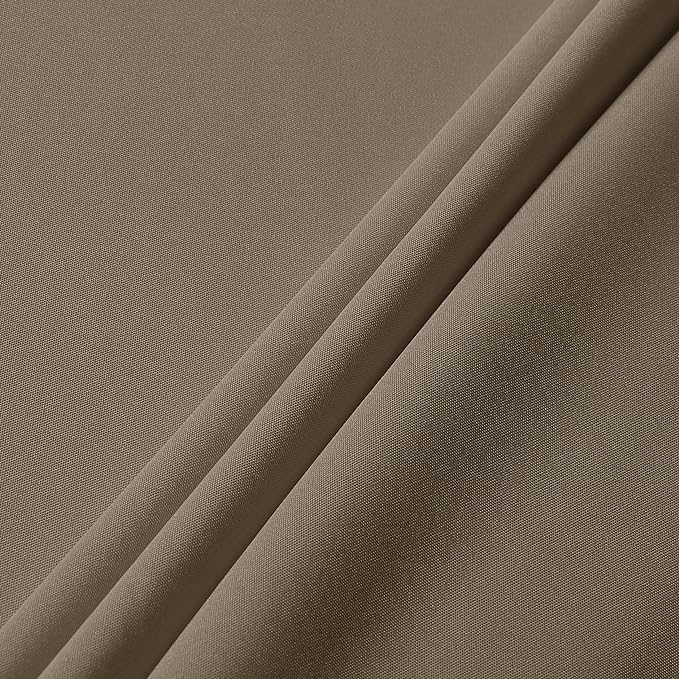 sancua Square Tablecloth - 54 x 54 Inch - Stain and Wrinkle Resistant Washable Polyester Table Cloth, Decorative Fabric Table Cover for Dining Tables, Buffet Parties and Camping, Taupe