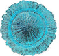 allgala 13-Inch 6-Pack Heavy Quality Plastic Charger Plates-Reef Turquoise-HD80336