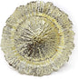 allgala 13-Inch 6-Pack Heavy Quality Round Charger Plates-Reef Gold-HD80331