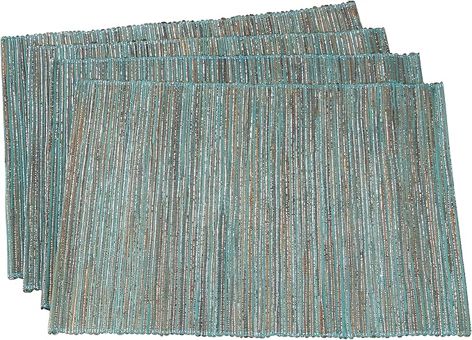 Saro Lifestyle Melaya Collection Shimmering Woven Nubby Placemat by SaroLifestyle