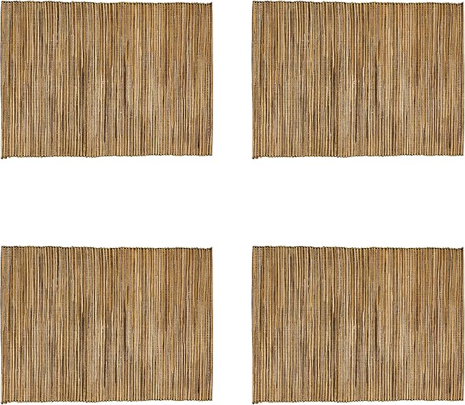 Saro Lifestyle Melaya Collection Shimmering Woven Nubby Placemat - Image 3