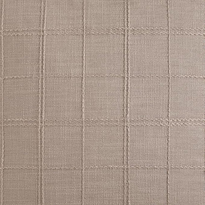 Linen Checked Farmhouse Table Runner, 13x60 Inches Taupe | Raised Grid Design - Image 6