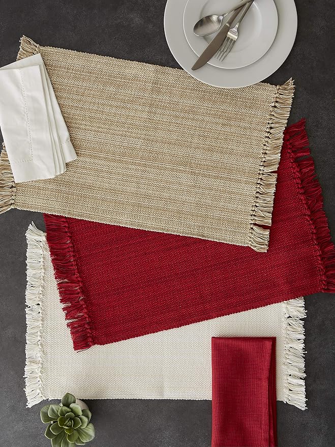 DII Variegated Tabletop Collection, Placemat Set3x19, 6 Piece - Image 4