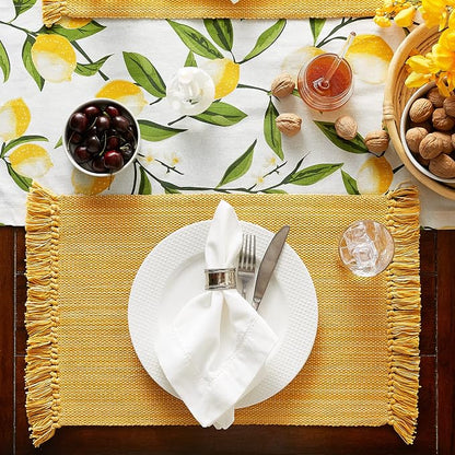 DII Variegated Tabletop Collection, Placemat Set3x19, 6 Piece - Image 5