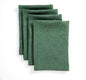Solino Home Linen Napkins Set of 4-100% Pure Linen Forest Green Dinner Napkins Cloth 20 x 20 Inch for Winter, Easter, St Patricks Day - Athena, Handcrafted and Machine Washable