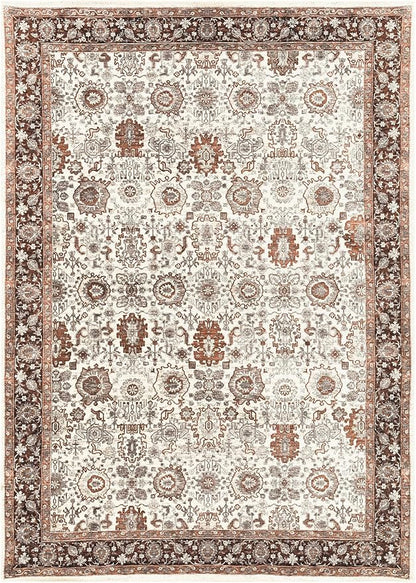 Keen Home Design 3x5 Rug - Machine Washable Entry Rug with Non-Slip Backing, Ideal for Enteryway, Kitchen, Bathroom, Laundry Room - Vintage, Easy Clean, Durable, Low Pile - (3' x 5')