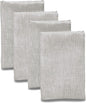Solino Home Linen Cloth Napkins Set of 4-100% Pure Linen Oyster Grey Dinner Napkins 20 x 20 Inch for Spring, Easter - Athena, Handcrafted and Machine Washable