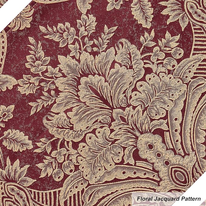 Loom and Mill Luxury Placemats Set of 4, Classic Jacquard Non-Slip Washable - Image 5