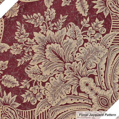 Loom and Mill Luxury Placemats Set of 4, Classic Jacquard Non-Slip Washable - Image 5
