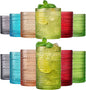 Khen Hobnail Beaded Highball Drinking Tumbler Glasses | Set of 12 | Autumn by Khen