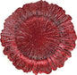 allgala 13-Inch 6-Pack Heavy Quality Round Charger Plates-Reef Red-HD80339