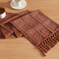 Macrame Style Boho Table Runner, 12x60 Inch Terracotta | Woven Boho Table Runner by ZEEMARTONLINE