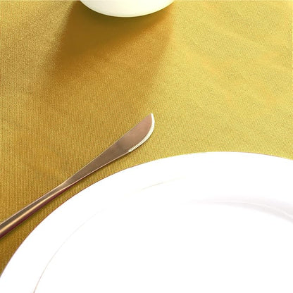sancua Square Tablecloth - 60 x 60 Inch - Stain and Wrinkle Resistant Washable Polyester Table Cloth, Decorative Fabric Table Cover for Dining Tables, Buffet Parties and Camping, Yellow