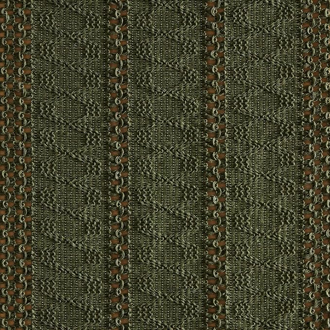Macrame Style Boho Table Runner, 12x90 Inch Olive | Woven Boho Table Runner - Image 6