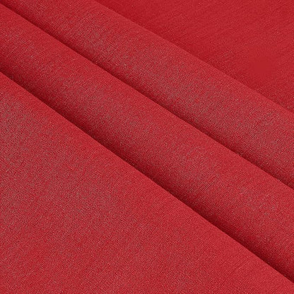 D'Moksha Homes Bright Red Linen Tablecloth 54 x 72 Inch - 100% Pure Linen Tablecloth for Rectangle Tables - Machine Washable Table Cloth for Valentines, Spring, Easter
