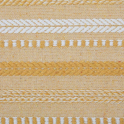 DII Farmhouse Braided Stripe Table Runner Collection, Honey Gold - Image 3