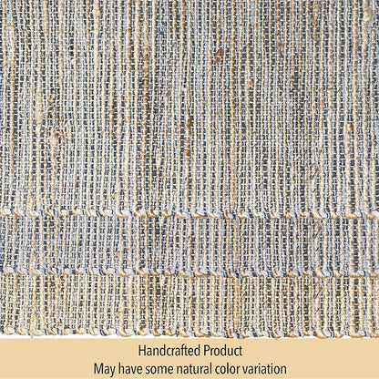 Natural Jute & Grey Placemats, 13x19 Inch Dining Table Placemats - Image 5