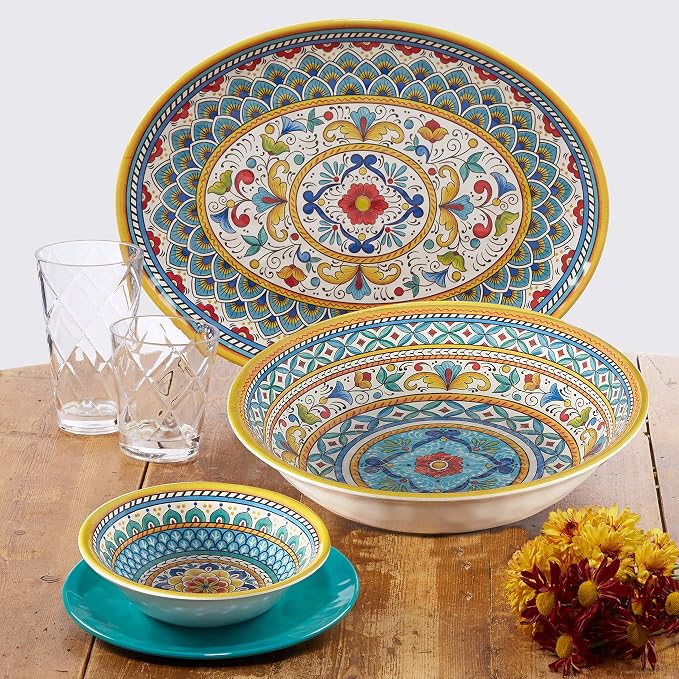 Certified International Portofino 11" Melamine Dinner Plate - Image 3