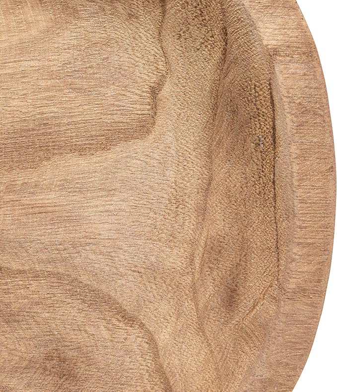 Bloomingville Hand-Carved Paulownia Wood Bowl - Image 3