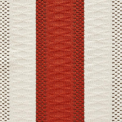Macrame Style Bicolor Stitching Table Runner 14x36in Orange | Woven Boho Table - Image 6