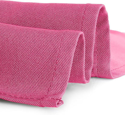 Gee Di Moda Rectangle Tablecloth - 90 x 156 Inch Fuchsia Table Cloth for 8 Foot Tables with Floor-Length Drop - Heavy Duty Washable Fabric for Holiday Party, Dinner, Weddings & Baby Shower